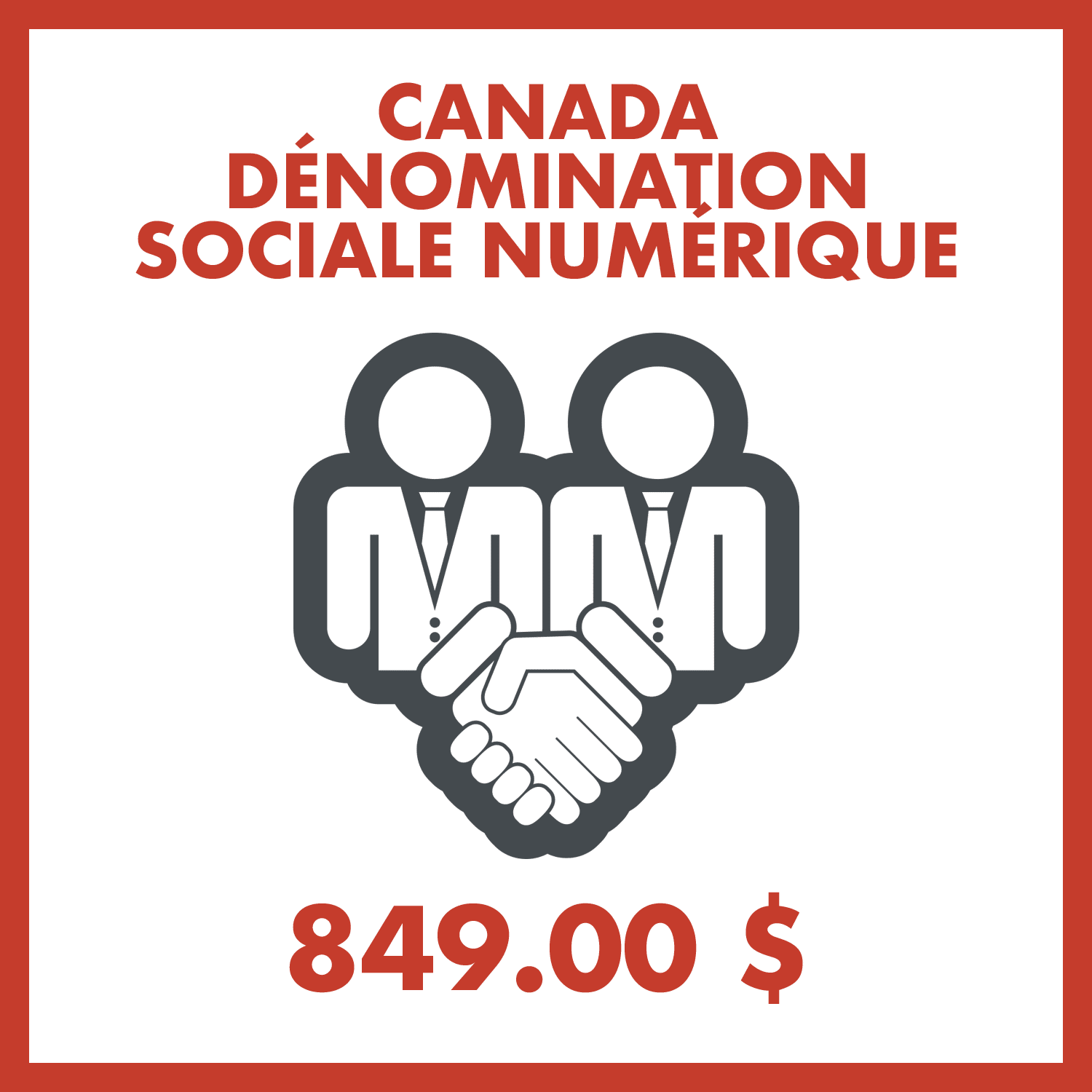Canada – Dénomination sociale numérique Canada – Dénomination sociale numérique